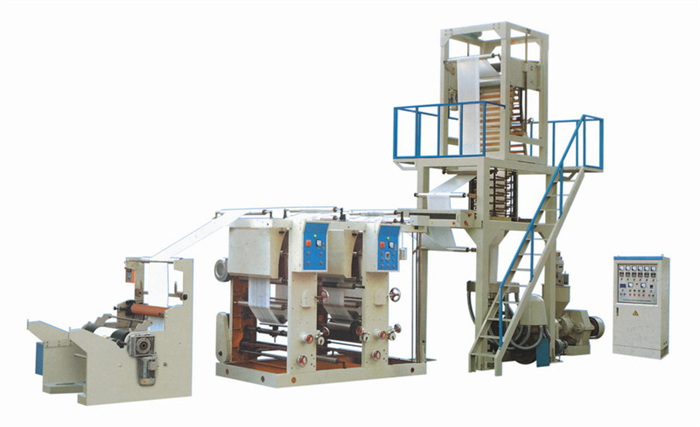 Film Blowing machine with 2 Colors Gravure Printing machine