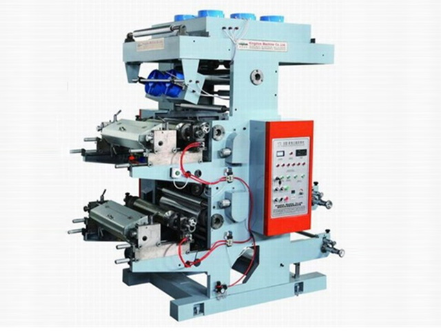 two colors flexographic printing machine